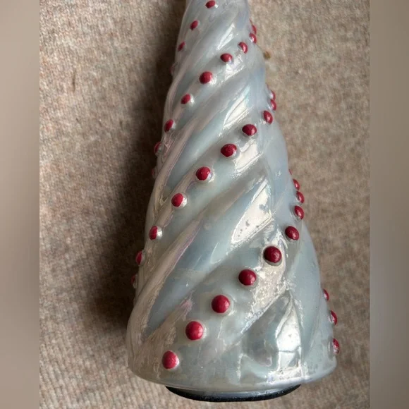GUC Anthropologie Borosilicate Glass Tree - Pearl/Red, XS - Picture 4 of 6